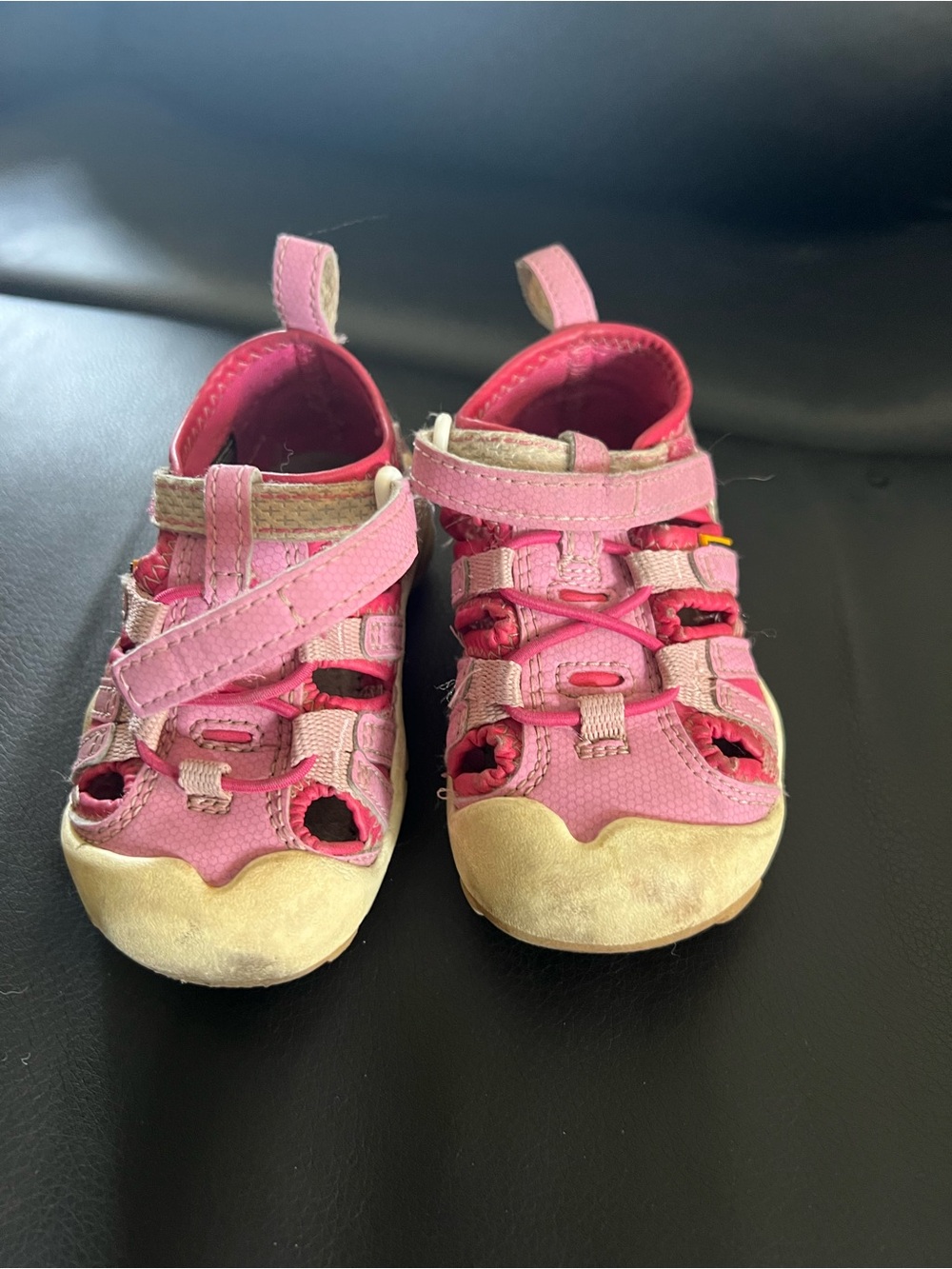 Kids Pink Closed-Toe Sandals